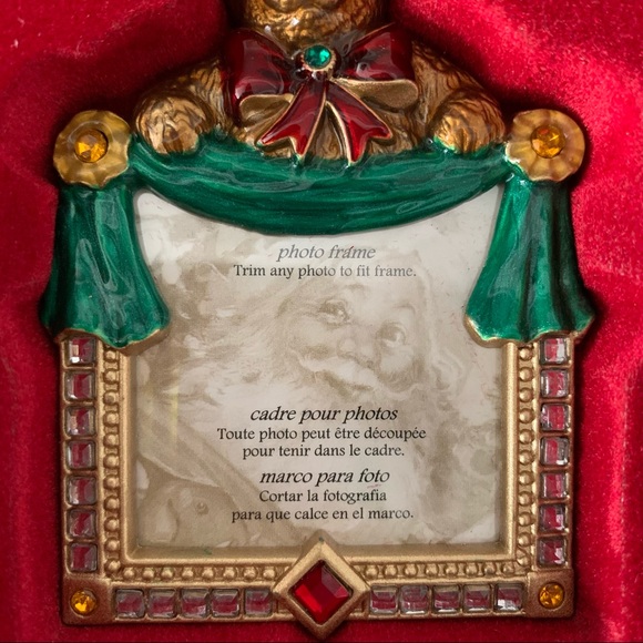 Christmas Ornament Photo Frame Teddy Bear - Picture 4 of 9